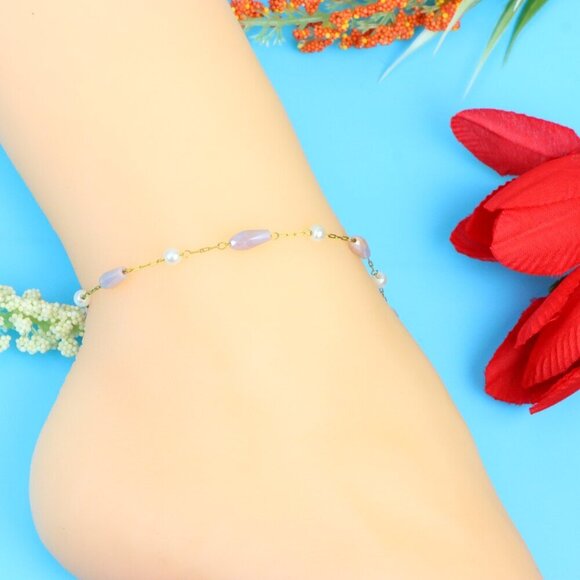 Elegant Handmade Anklet – Perfect for Women & Girls | Ideal Gift Option, DYC1433 - Picture 7 of 8